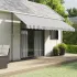 Pânză fald copertină de rezervă, dungi antracit și albe, 5 m GartenMobel Dekor