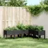 Jardinieră de grădină cu picioare gri deschis 160x120x42 cm, PP GartenMobel Dekor