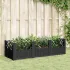 Jardinieră de grădină cu țăruși, albastru gri, 123,5x43,5x43,5 cm, PP GartenMobel Dekor