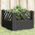 Jardinieră de grădină cu țăruși, albastru gri, 43,5x43,5x43,5 cm, PP GartenMobel Dekor