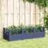 Jardinieră de grădină cu țăruși, albastru gri, 123,5x43,5x43,5 cm, PP GartenMobel Dekor