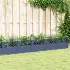 Jardinieră de grădină cu țăruși, albastru gri, 123,5x43,5x43,5 cm, PP GartenMobel Dekor
