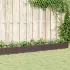 Jardinieră de grădină cu țăruși, albastru gri, 362,5x42,5x28,5 cm, PP GartenMobel Dekor