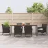 Set mobilier de grădină cu perne, 3 piese, negru, poliratan GartenMobel Dekor