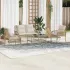 Set canapea de grădină cu perne, 4 piese, gri deschis poliratan GartenMobel Dekor