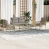 Set canapea de grădină cu perne, 4 piese, gri deschis poliratan GartenMobel Dekor