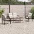 Set canapea de grădină cu perne, 4 piese, gri deschis poliratan GartenMobel Dekor