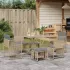 Set mobilier de grădină cu perne, 7 piese, negru, poliratan GartenMobel Dekor
