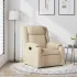 Fotoliu de masaj rabatabil, gri taupe, material textil GartenMobel Dekor