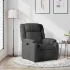 Fotoliu de masaj rabatabil, gri taupe, material textil GartenMobel Dekor