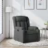 Fotoliu rabatabil, gri deschis, material textil GartenMobel Dekor