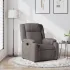 Fotoliu de masaj rabatabil, gri taupe, material textil GartenMobel Dekor