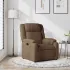Fotoliu de masaj rabatabil, gri taupe, material textil GartenMobel Dekor
