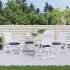 Perne de scaun, 2 buc., alb crem, 40x40x7 cm, textil oxford GartenMobel Dekor