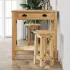 Set mobilier de bar, 3 piese, lemn masiv de pin GartenMobel Dekor