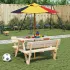 Umbrelă de grădină pentru copii cu stâlp din lemn, Ø120x140 cm GartenMobel Dekor