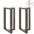 Picioare de masă de bar în formă de T, 2 buc., negru, 50x35x(90-91) cm, oțel GartenMobel Dekor