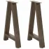 Picioare de masă în formă de A, 2 buc., alb, 50x(72-73) cm, oțel GartenMobel Dekor