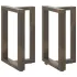 Picioare de masă de bar în formă de T, 2 buc., negru, 50x35x(90-91) cm, oțel GartenMobel Dekor