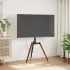 Trepied TV pentru ecran 37-65 inch, VESA 400x400 mm, 40 kg, alb cu lemn