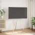 Trepied TV pentru ecran 37-65 inch, VESA 400x400 mm, 40 kg, alb cu lemn