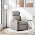 Fotoliu rabatabil, gri taupe, material textil GartenMobel Dekor