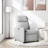 Fotoliu rabatabil, gri taupe, material textil GartenMobel Dekor