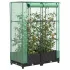 Strat înălțat cu husă de seră, aspect ratan, 80x40x123 cm GartenMobel Dekor
