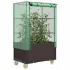 Strat înălțat cu husă și roți, aspect ratan, 80x50x182 cm GartenMobel Dekor