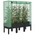 Strat înălțat cu husă de seră, aspect ratan, 120x40x140 cm GartenMobel Dekor