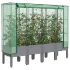 Strat înălțat cu husă de seră, aspect ratan, 120x40x140 cm GartenMobel Dekor