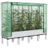 Strat înălțat cu husă de seră, aspect ratan, 120x40x140 cm GartenMobel Dekor