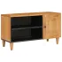 Unități TV cu raft cu ușă Alb 80 x 33 x 46 cm Lemn compozit GartenMobel Dekor