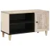 Unități TV cu raft cu ușă Alb 80 x 33 x 46 cm Lemn compozit GartenMobel Dekor