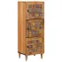 Bufet cu ușă natural 40 x 33 x 110 cm Lemn de mango solid GartenMobel Dekor