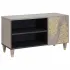 Cabinet TV Maro miere 80 x 33 x 46 cm Lemn de mango solid GartenMobel Dekor