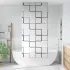 Jaluză cu rolă de duș 90x240 cm lățime material 86 cm GartenMobel Dekor