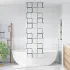 Jaluzea cu rolă de duș 80x240 cm, lățime materială 76 cm GartenMobel Dekor
