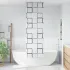 Jaluzelă de duș 70x240 cm lățime material 66 cm GartenMobel Dekor