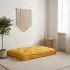 Perna pentru canapea pe palet Galben 120 x 80 x 12 cm Țesătură GartenMobel Dekor