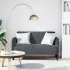 Canapea lovesea roz 109 cm catifea GartenMobel Dekor