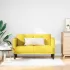 Canapea loveseat, gri nor, 111 cm, textil GartenMobel Dekor