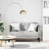 Canapea loveseat, gri nor, 111 cm, textil GartenMobel Dekor