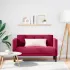 Canapea loveseat, verde închis, 111 cm, catifea GartenMobel Dekor
