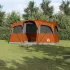 Cort de Familie cu acoperiș Albastru și Gri 435 x 255 x 216 cm GartenMobel Dekor