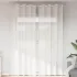 Perdele Voile cu Oeje 2 buc Alb GartenMobel Dekor