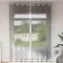 Perdele Voile cu Oeje 2 buc Alb GartenMobel Dekor