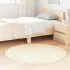 Covor shaggy cu pom înalt, NAVARRA, negru, 120x120cm, poliester GartenMobel Dekor
