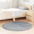 Covor shaggy cu pom înalt, NAVARRA, negru, 120x120cm, poliester GartenMobel Dekor