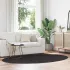 Covoare de zonă Oval HUARTE Crem 160 x 230 cm 100% Polyester GartenMobel Dekor